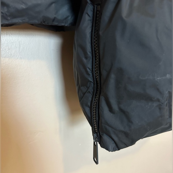 Zara women’s black down puffer coat size s - Picture 6 of 8